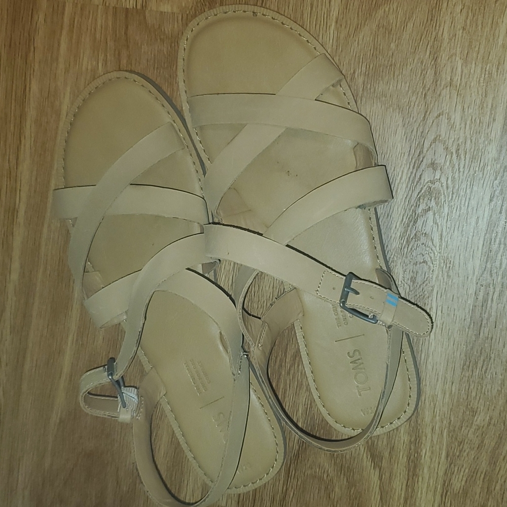 TOMS leather sandals
